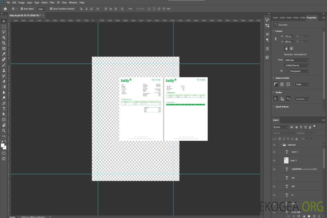 Facture fiscale Lettonie Sellfy template